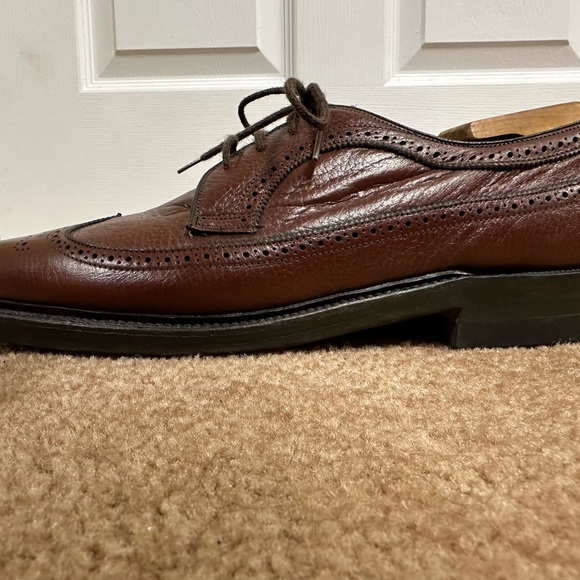Dacks Bond Street Brown Brogue Derby 9.5D shoes - Picture 5 of 8